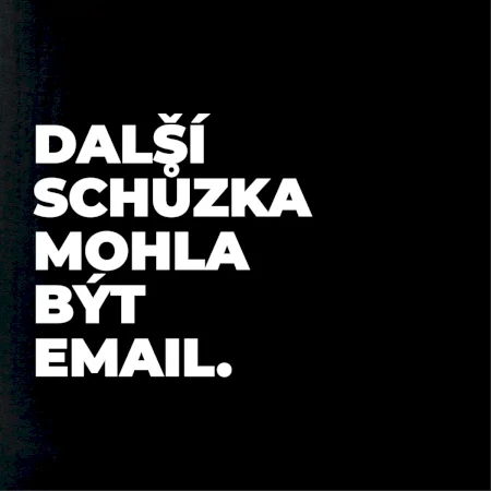 DALŠÍ SCHŮZKA MOHLA BÝT EMAIL.