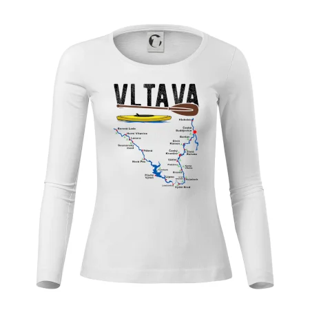 Mapa řeky Vltavy