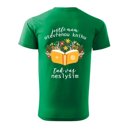 Jestli mám otevřenou knihu, tak vás neslyším