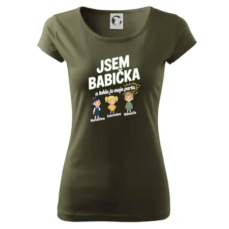 Babička a její parta (obrázky a jména vnuků)