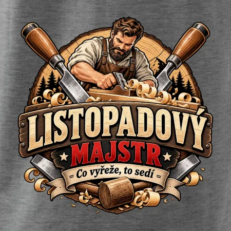 Listopadový truhlář mistr dřeva a hoblíku