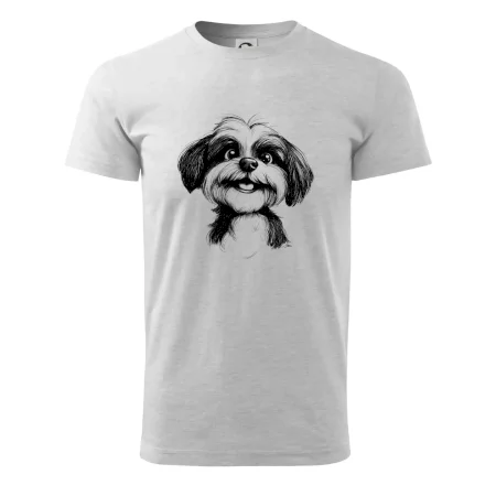 Lhasa Apso karikatura hlava