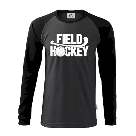 Field hockey míček a nápis