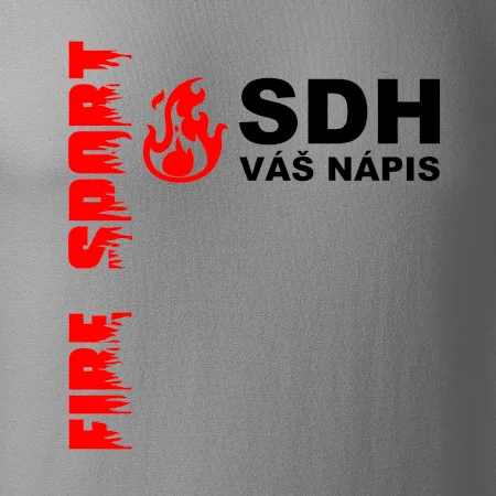 SDH nápis (oheň, firesport, název sboru - vlastní nápis)