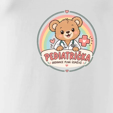 Pediatrička ordinace plná úsměvů - medvídek a duha