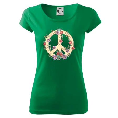 Peace symbol pískový