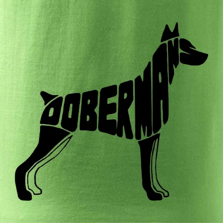 Dobrmans - nápis v tělě