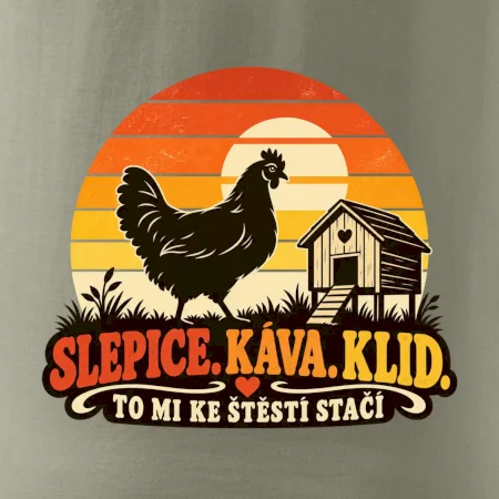 Slepice káva klid a pohoda