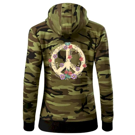 Peace symbol pískový