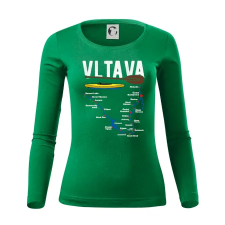 Mapa řeky Vltavy
