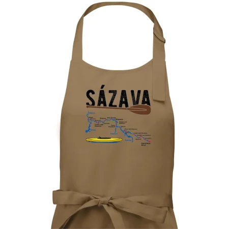 Mapa řeky Sázavy