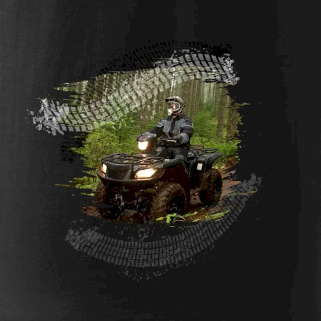 ATV čtyřkolka v lese