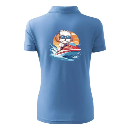Bišonek na vodním skútru