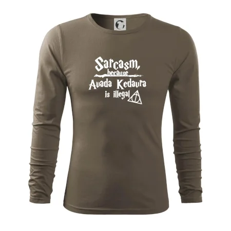 Harry - Sarcasm, because Avada Kedavra is illegal