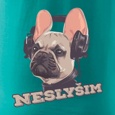 Francouzský buldoček neslyším