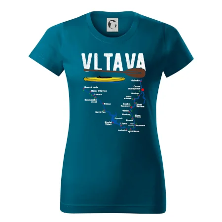 Mapa řeky Vltavy