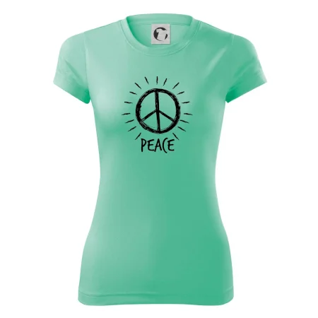 Peace symbol černobílý