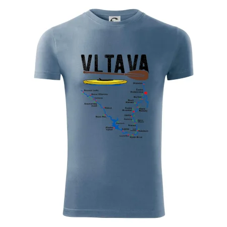Mapa řeky Vltavy