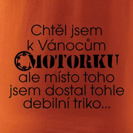Chtěl / chtěla jsem dostat motorku - Vánoce