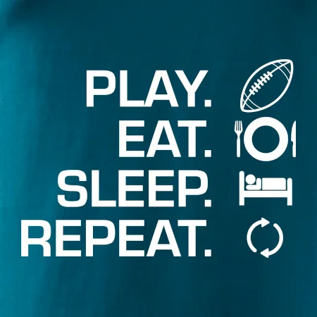 Play Eat Sleep Repeat americký fotbal