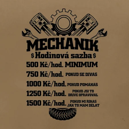 Mechanik - hodinová sazba