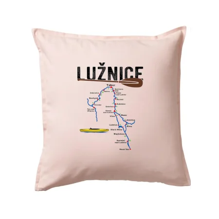 Mapa řeky Lužnice