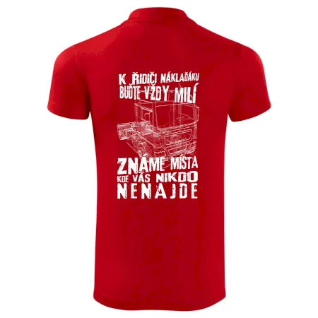 K řidiči náklaďáku buďte vždy milý