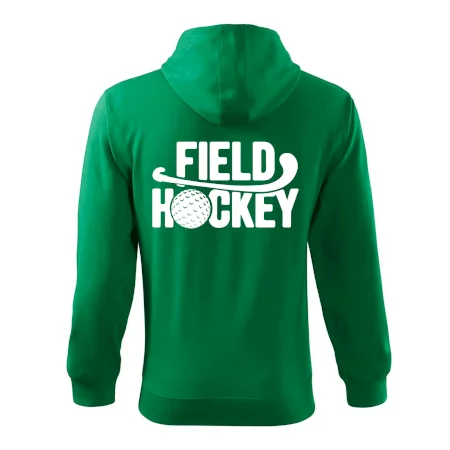 Field hockey míček a nápis