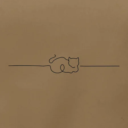 Kočka linka kreslená
