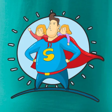 Táta superman - holka a holka