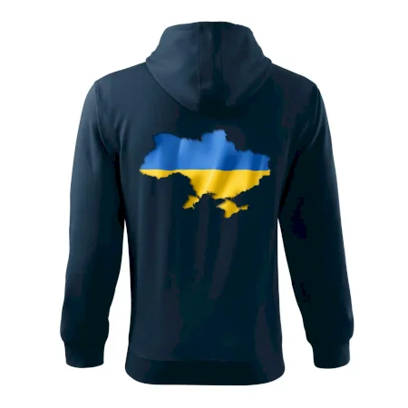 Ukrajina vlajka mapa