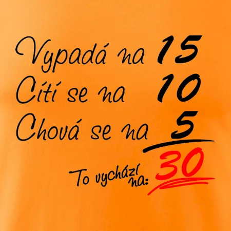 Vypadá, cítí se, chová se - 30 let