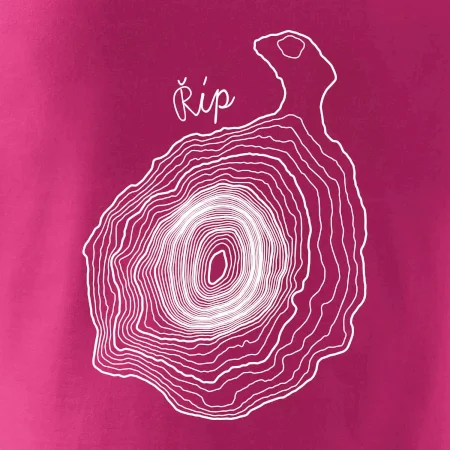 Říp - vrstevnice psací