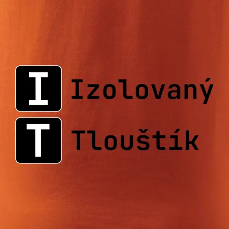 IT Nápis Izolovaný Tlouštík