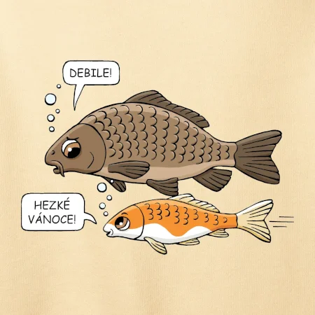 Hezké Vánoce Kapr a Koi kapr (Hana-creative)
