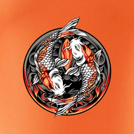 Yin & Yang Koi kapr - oranžový