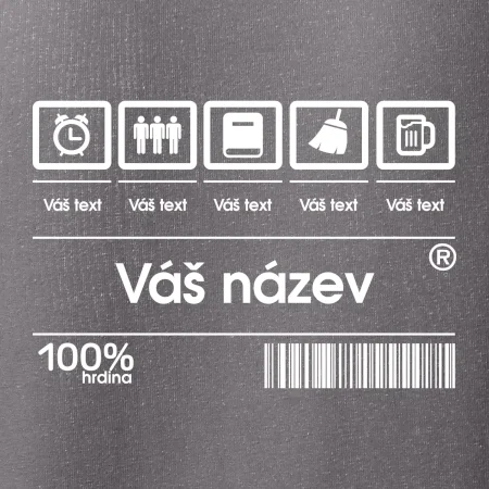 Čárový kód - Vlastní text