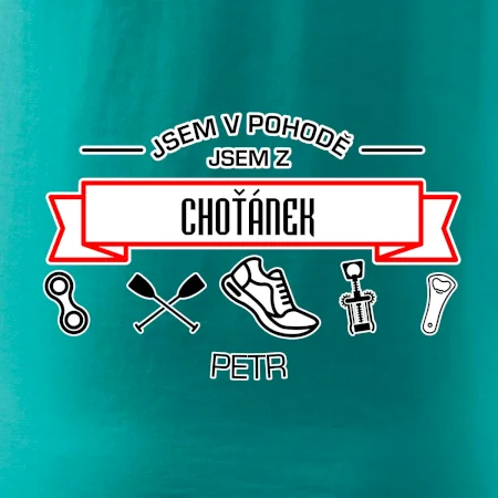 Jsem v pohodě jsem z ... (vlastní název a jméno)