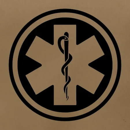 Rescue logo samostatné kulaté
