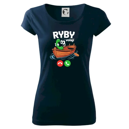 Karikatura ryby volají
