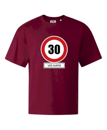 Dopravní značka - rychlost 30 - váš nápis