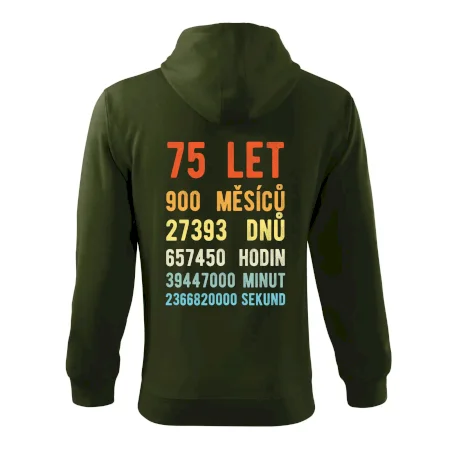 Narozeniny 75 přepočet času