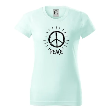 Peace symbol černobílý