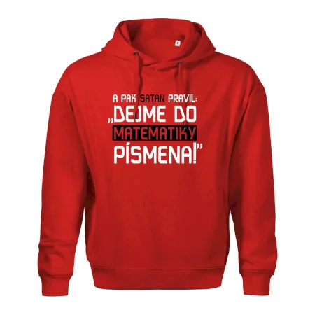 A pak satan pravil dejme do matematiky písmena