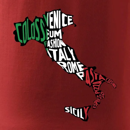 Mapy - názvy měst - Italie