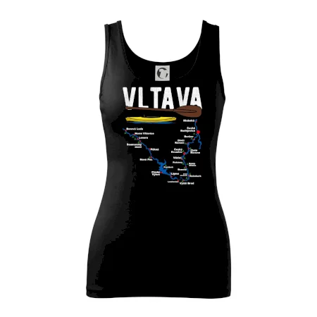 Mapa řeky Vltavy