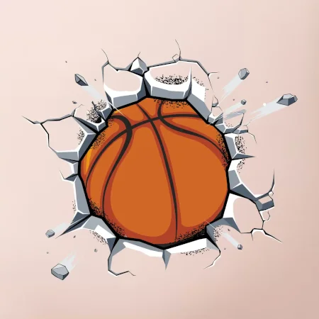 Basketbal míč v triku