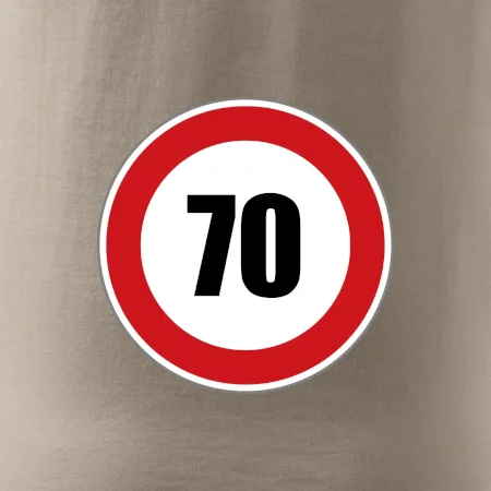 Dopravní značka - omezení rychlosti 70