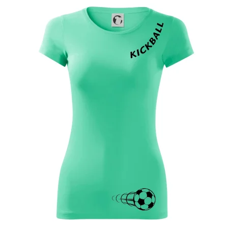 Kickball nápis šikmo