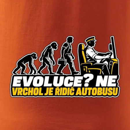 Evoluce vrchol je řidič autobusu